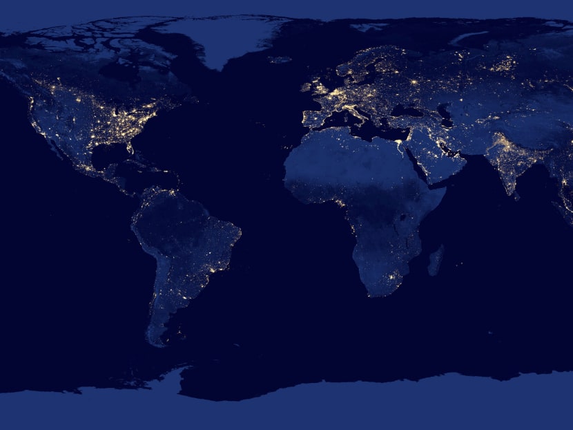 This handout image provided by NASA, taken in 2012, shows citylights worldwide. People are changing Earth so much with global warming and other pollution that many scientists are turning to a new way to describe the time we live in. They’re calling it the Anthropocene _ the age of humans. Photo: AP