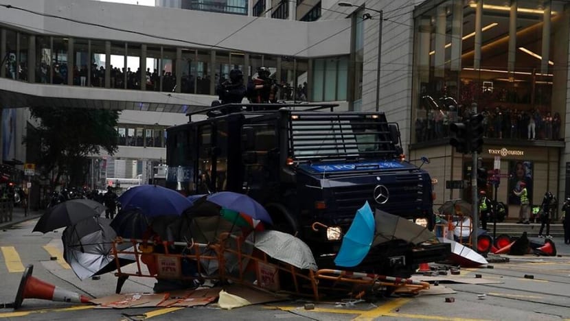 Bomb-making materials seized by Hong Kong police Bomb-making materials seized by Hong Kong police