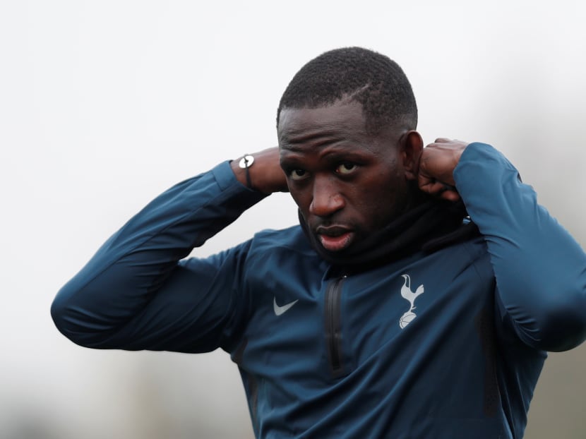 Tottenham's Moussa Sissoko during training.