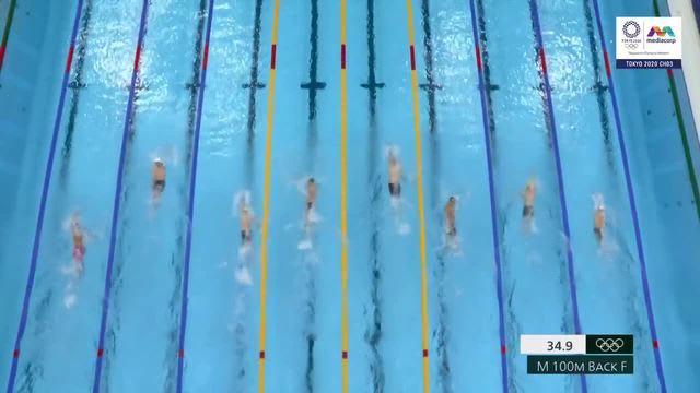 奥运男子100米仰泳 俄罗斯奥委会选手夺金银