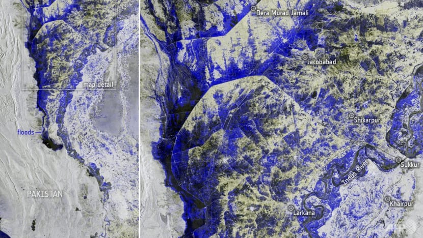10 times normal rainfall drove vast Pakistan flooding: ESA 10 times normal rainfall drove vast Pakistan flooding: ESA