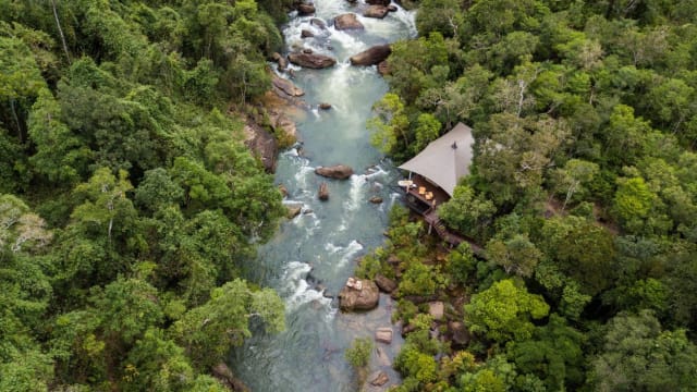 隐藏柬埔寨雨林的帐篷野营旅店　奢华与生态完美并存