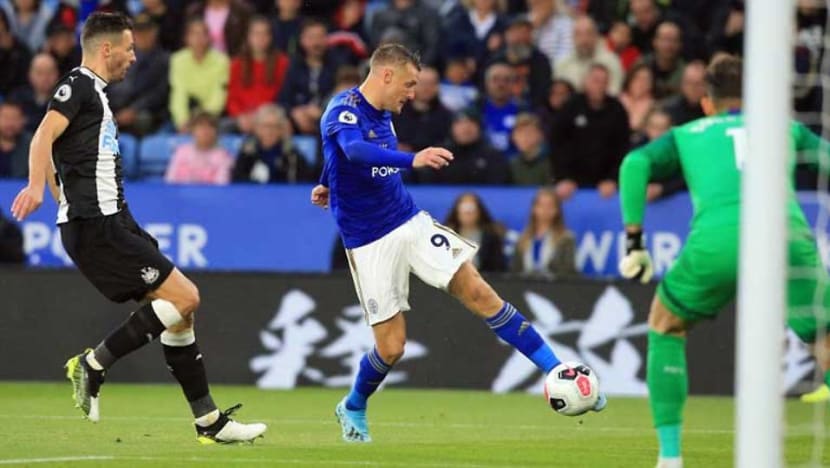 Football: Leicester climb to third after thrashing 10-man Newcastle Football: Leicester climb to third after thrashing 10-man Newcastle