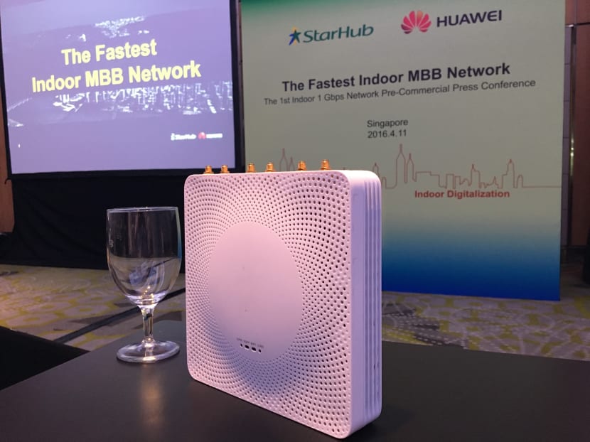 The cell base station by Starhub and Huawei. Photo: Starhub