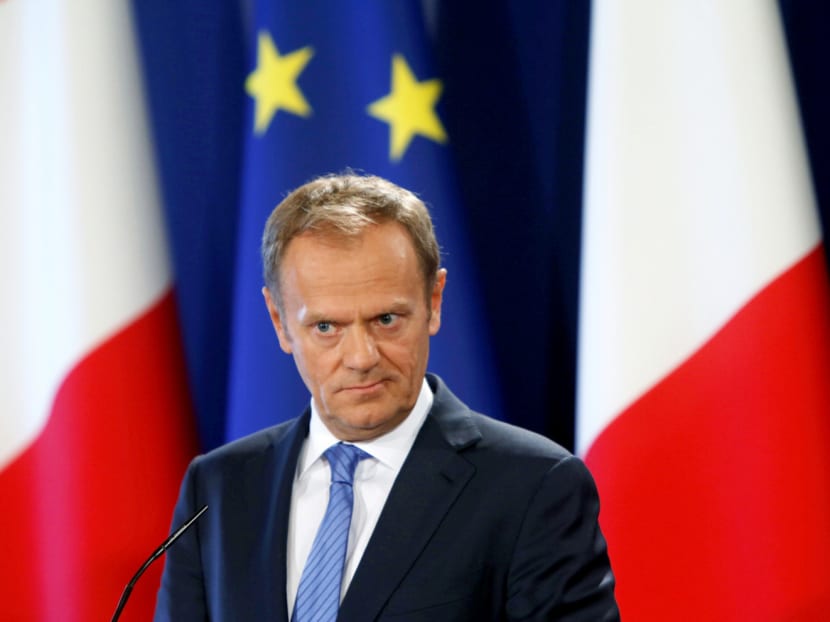 European Council president Donald Tusk said the EU could assess as early as this autumn if Britain had made sufficient progress on the exit terms in order to open the second phase of negotiations. Photo: Reuters