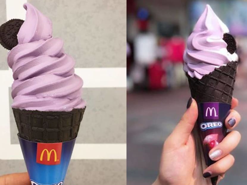 Will This Purple Sweet Potato Ice Cream Oreo Cone From McDonald’s Hong Kong Come To Singapore?