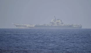 Chinese aircraft carrier passes through Taiwan Strait: Taipei