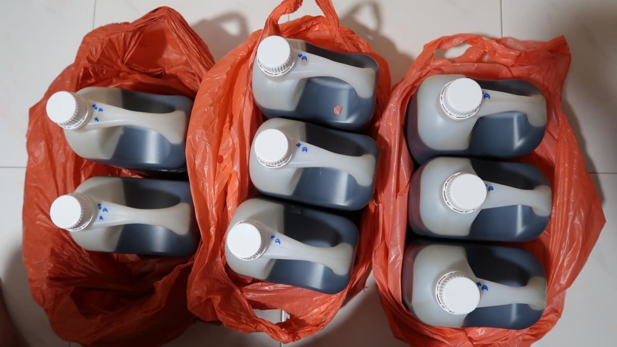 Clinic in Bishan and six men under investigation after 190L of codeine cough syrup seized in operation Clinic in Bishan and six men under investigation after 190L of codeine cough syrup seized in operation