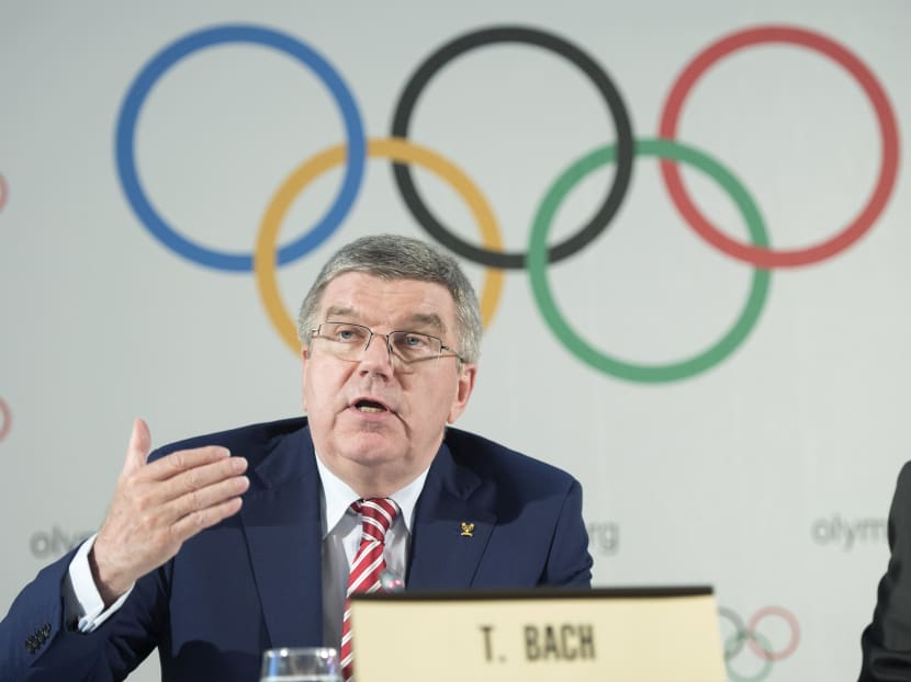 International Olympic Committee (IOC) president Thomas Bach, from Germany, speaks during the closing of the executive board meeting of the IOC in Lausanne, Switzerland, Friday, June 3, 2016. Photo: AP