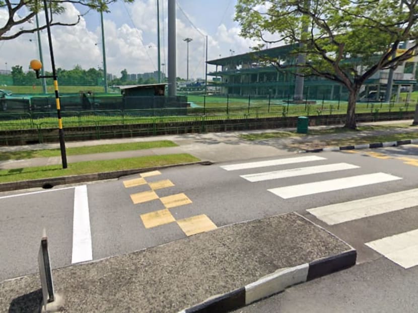 Screengrab from Google Street View of the zebra crossing near HomeTeamNS Bukit Batok, along Bukit Batok West Avenue 7.