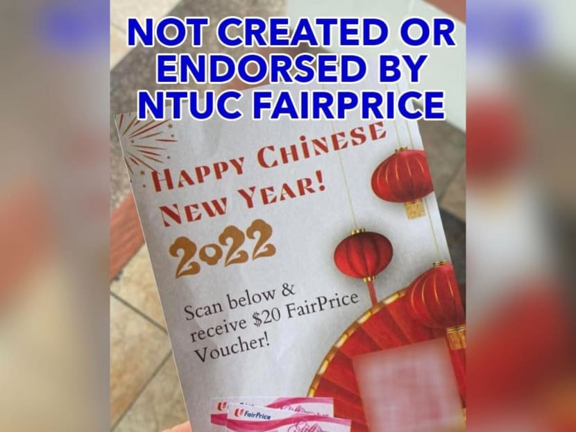 Chinese New Year flyer offering FairPrice vouchers 'not created or endorsed' by supermarket