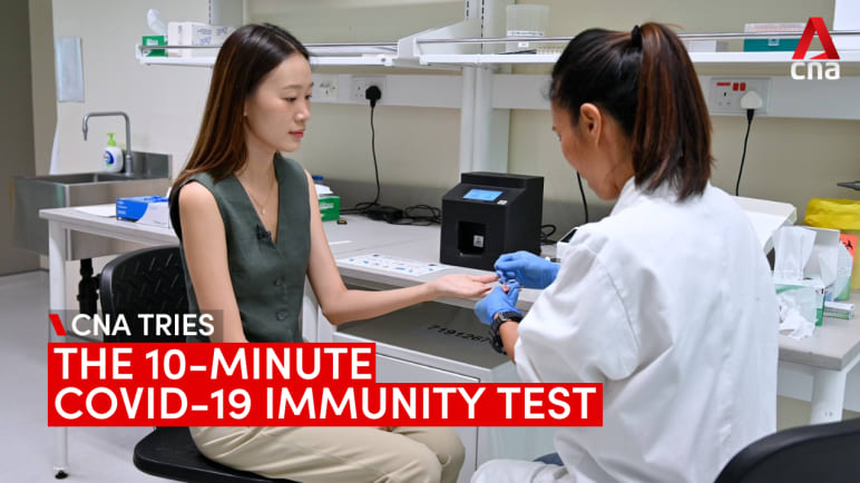 CNA tries the 10-minute COVID-19 immunity test | Video