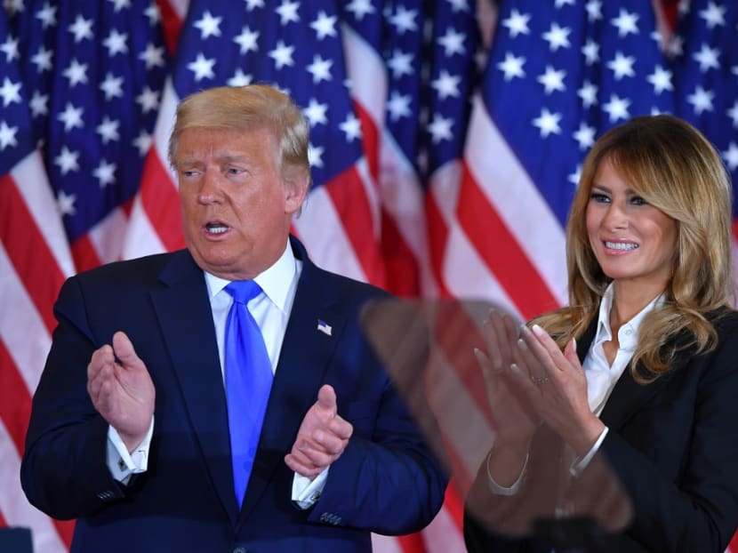Trump says will go to Supreme Court to dispute election count Trump says will go to Supreme Court to dispute election count