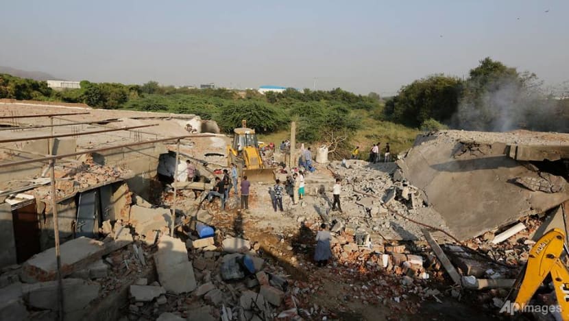 Powerful blast, fire at India chemicals warehouse kills 12 Powerful blast, fire at India chemicals warehouse kills 12