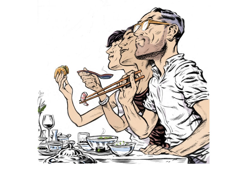 Dining etiquette can vary by destination: use the correct utensils, eat at the right hour and research tipping practices when travelling internationally. Illustration: New York Times