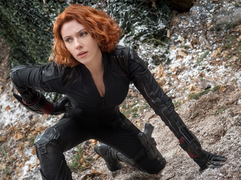 This photo provided by Disney/Marvel shows, Scarlett Johansson as Black Widow/Natasha Romanoff, in the film, Avengers: Age Of Ultron. Photo: AP