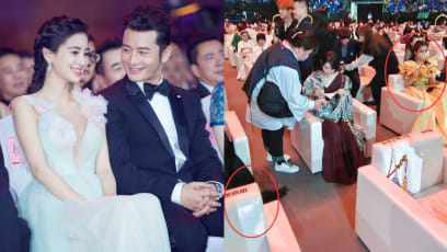 Huang Xiaoming & Angelababy Attend Awards Ceremony But Sit Far Apart In Different Rows