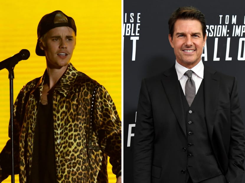 Justin Bieber has challenged Tom Cruise to a fight on Twitter.