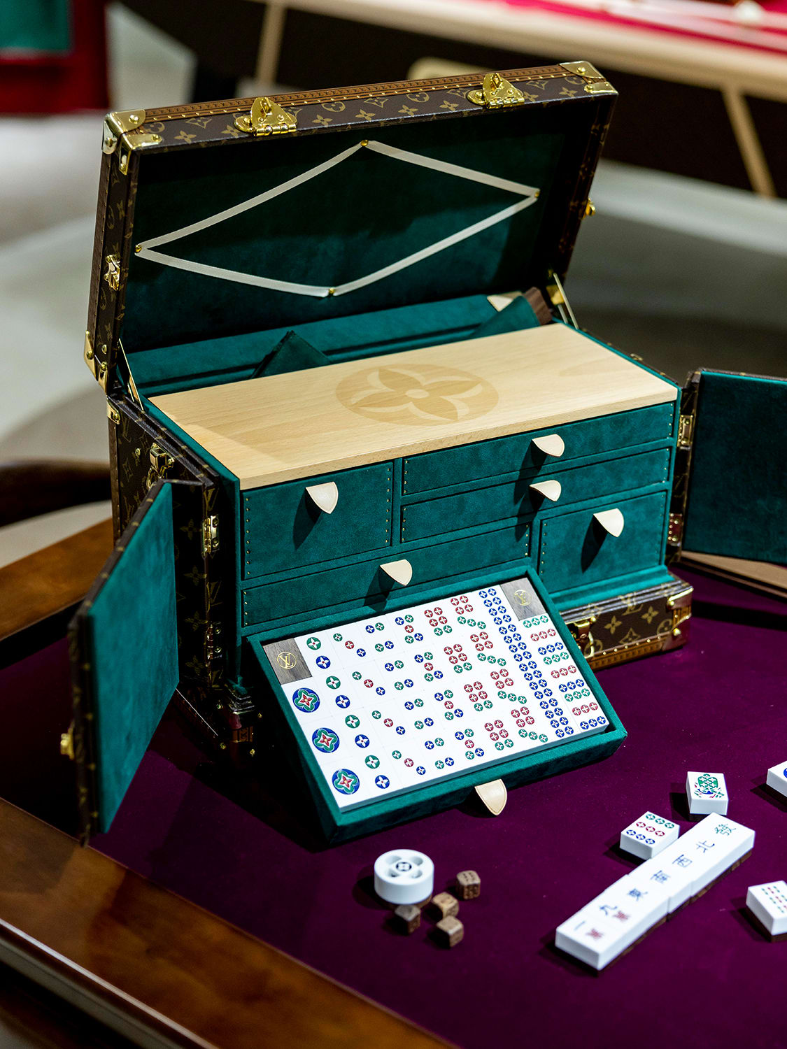 An almost S$90,000 Louis Vuitton Vanity Mahjong Trunk and other
