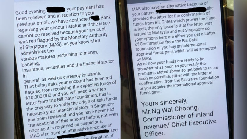 IRAS warns of scam emails telling recipients their accounts 'red flagged', unable to receive millions in funds IRAS warns of scam emails telling recipients their accounts 'red flagged', unable to receive millions in funds