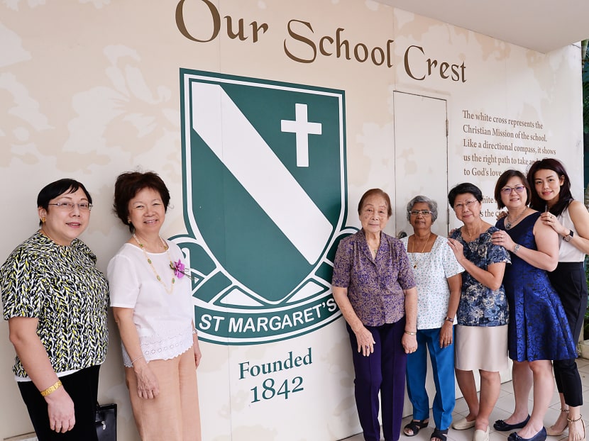 St Margaret’s Secondary School’s alumni from different generations turned up to celebrate the institution’s 175th anniversary on Friday (Feb 10). Photo: Robin Choo/TODAY