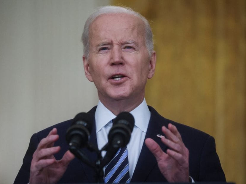 Biden unveils sanctions on Russian businesses after 'premeditated' Ukraine attack