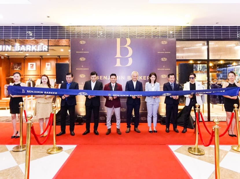 The grand opening of suits retailer Benjamin Barker's first boutique in Hanoi, Vietnam in May last year. The grand opening of suits retailer Benjamin Barker's first boutique in Hanoi, Vietnam in May last year.