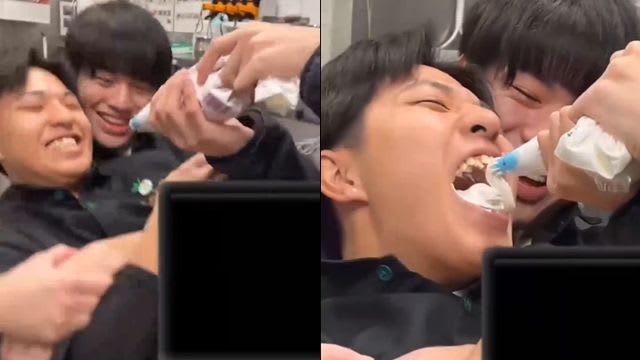 日本餐饮店又遭恶搞！知名火锅店员工拿鲜奶油灌嘴惹议