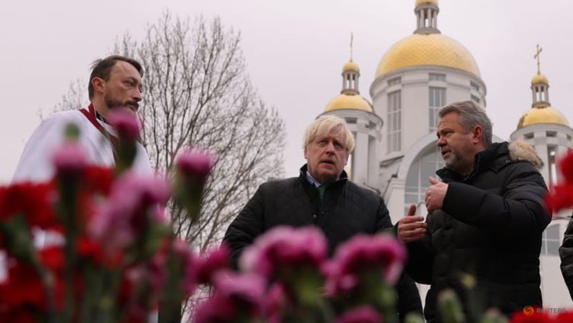 Britain's former PM Boris Johnson visits Kyiv, pledges help Britain's former PM Boris Johnson visits Kyiv, pledges help