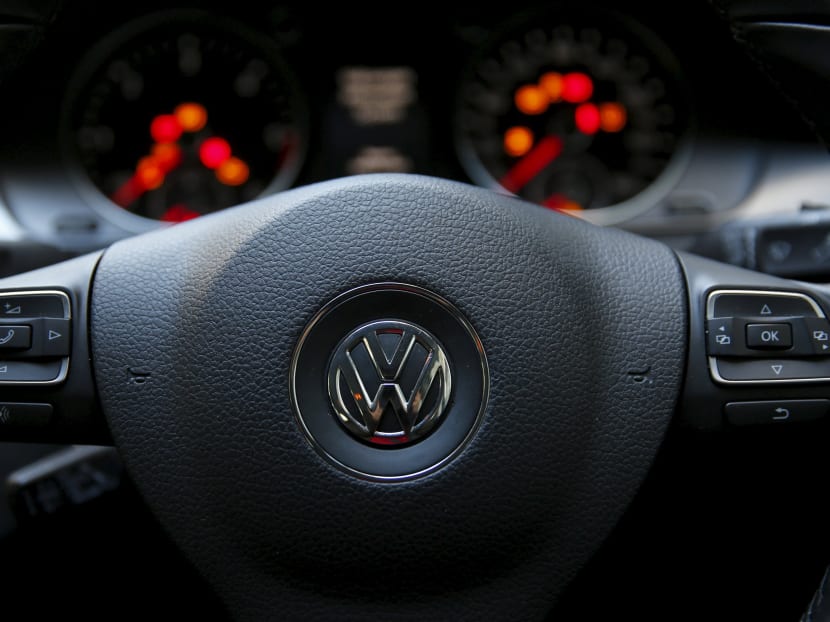 The steering wheel of a Volkswagen Passat TDI diesel is seen in this file photo. Photo: Reuters