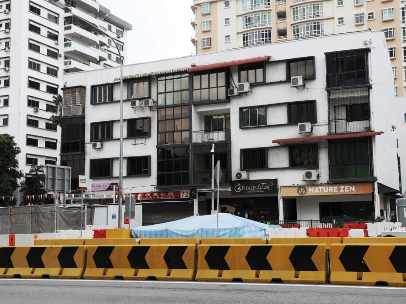 A four-storey building (pictured) along Thomson Road and the freehold 776-sqm site that it sits on were acquired under the Land Acquisition Act, the authorities said. A four-storey building (pictured) along Thomson Road and the freehold 776-sqm site that it sits on were acquired under the Land Acquisition Act, the authorities said.