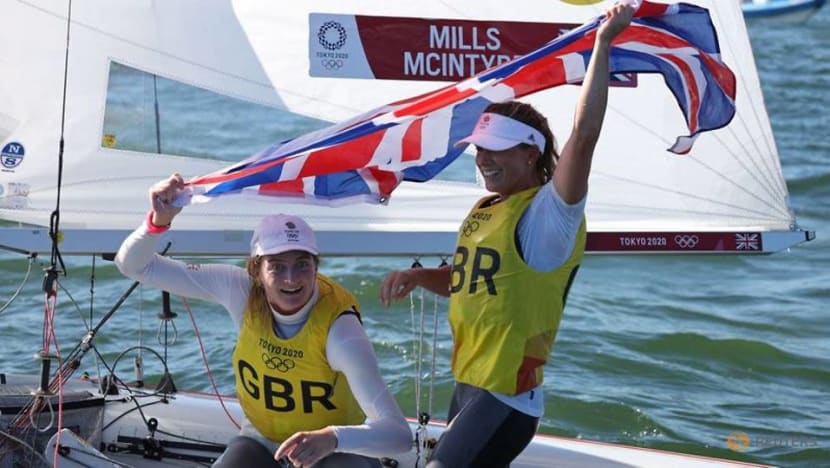 Olympics-Sailing-Mills and McIntyre win gold for Britain in women's 470 class Olympics-Sailing-Mills and McIntyre win gold for Britain in women's 470 class