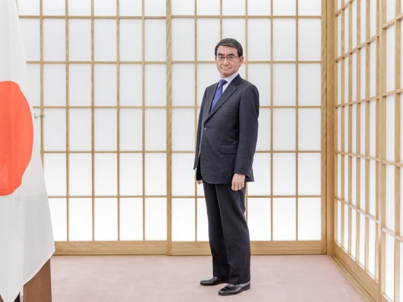 Amid Japan’s usually stodgy political world, Taro Kono, the foreign minister, tweets pictures of macarons, pokes fun at himself on social media and doesn’t always toe the party line. Photo: The New York Times