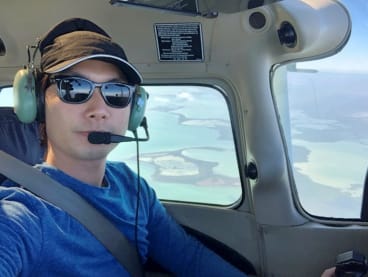 For many years the author had dreams of being a pilot. 
