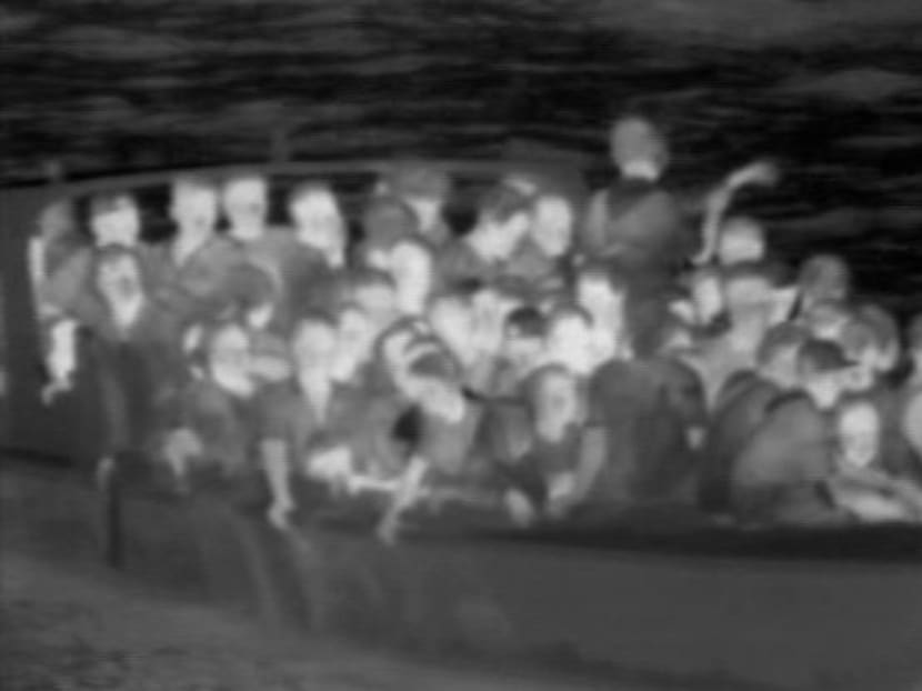 The boat which was found around the waters off Pedra Branca early Thursday morning. It was carrying 108 passengers, including women and children. One person is missing after jumping overboard.