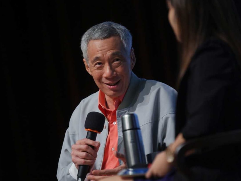 Prime Minister Lee Hsien Loong speaking at a dialogue with some 500 students at Singapore University of Social Sciences on Wednesday (Sept 4). Prime Minister Lee Hsien Loong speaking at a dialogue with some 500 students at Singapore University of Social Sciences on Wednesday (Sept 4).