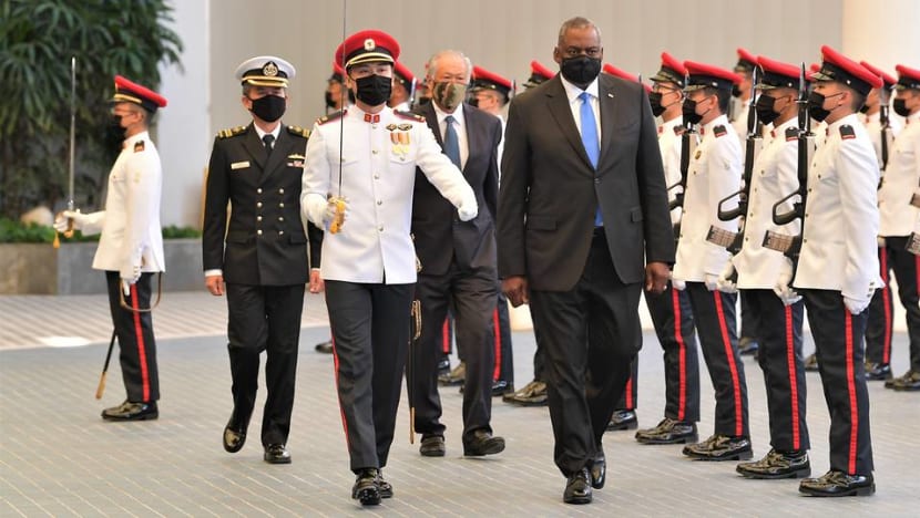 Singapore, US affirm 'vital' American presence in region as defence chiefs meet Singapore, US affirm 'vital' American presence in region as defence chiefs meet