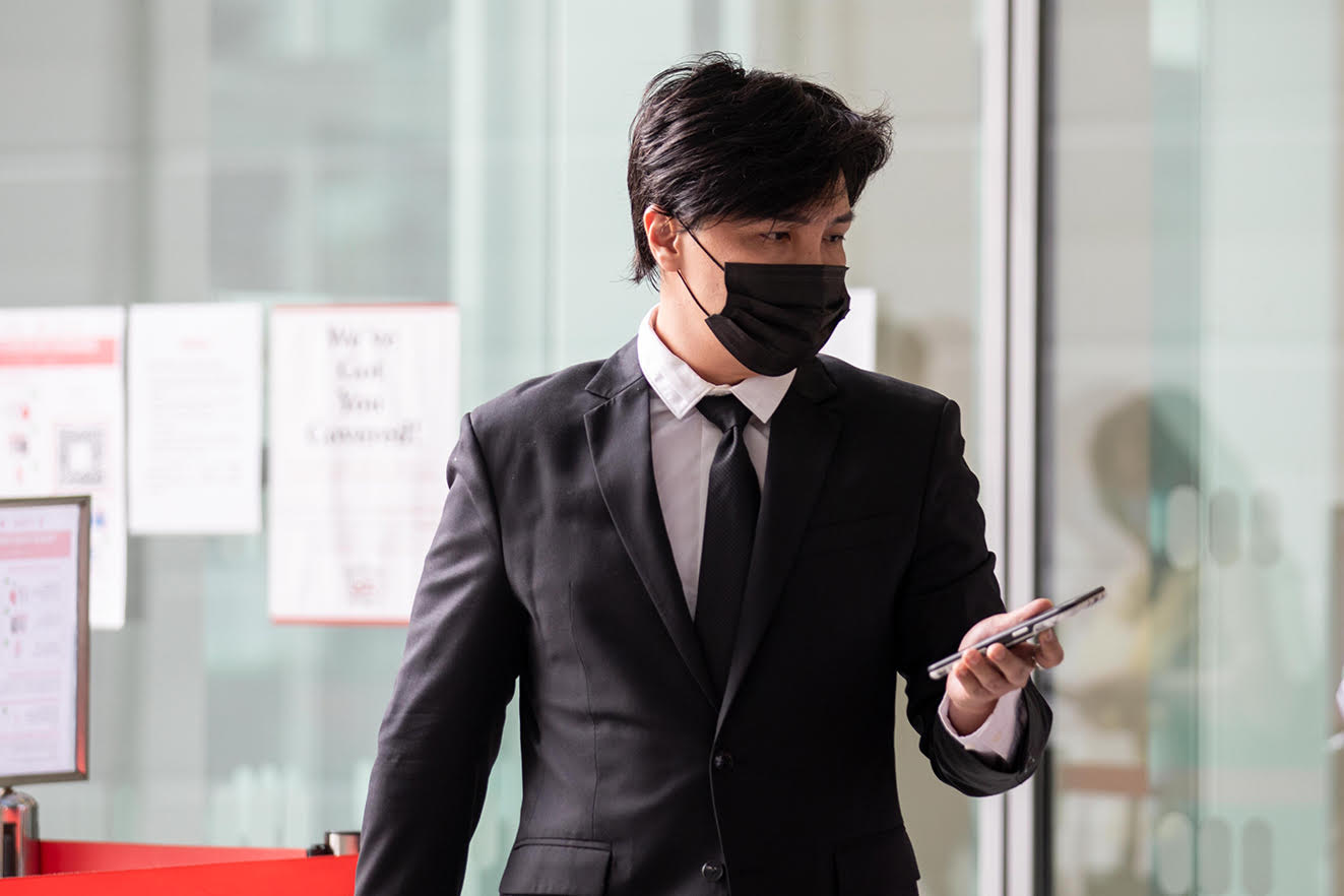 Lawyer Samuel Seow at the State Courts in June 2021. Lawyer Samuel Seow at the State Courts in June 2021.