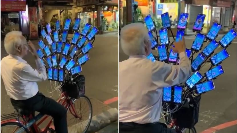 Taiwanese ‘Pokemon Go grandpa’ levels up with 30 phones to catch them all Taiwanese ‘Pokemon Go grandpa’ levels up with 30 phones to catch them all