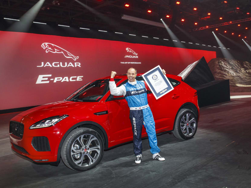 Jaguar unveils new E-Pace, sets Guinness World Record