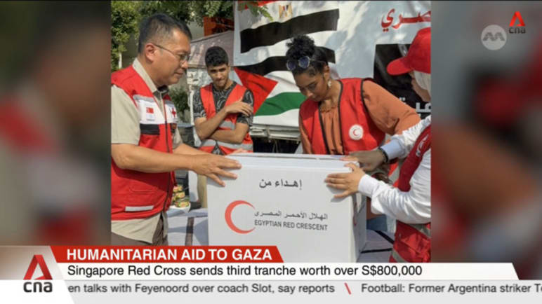 Singapore Red Cross sends 3rd tranche of aid to Gaza
