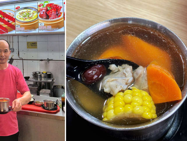 Ex-Crystal Jade chef who opened soup stall says biz isn’t great, but he still earns more as a hawker 