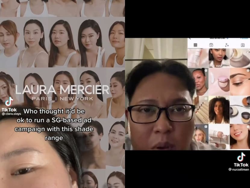 TikTok users have slammed a Singaporean advertising campaign by beauty brand Laura Mercier for featuring only fair-skinned people.