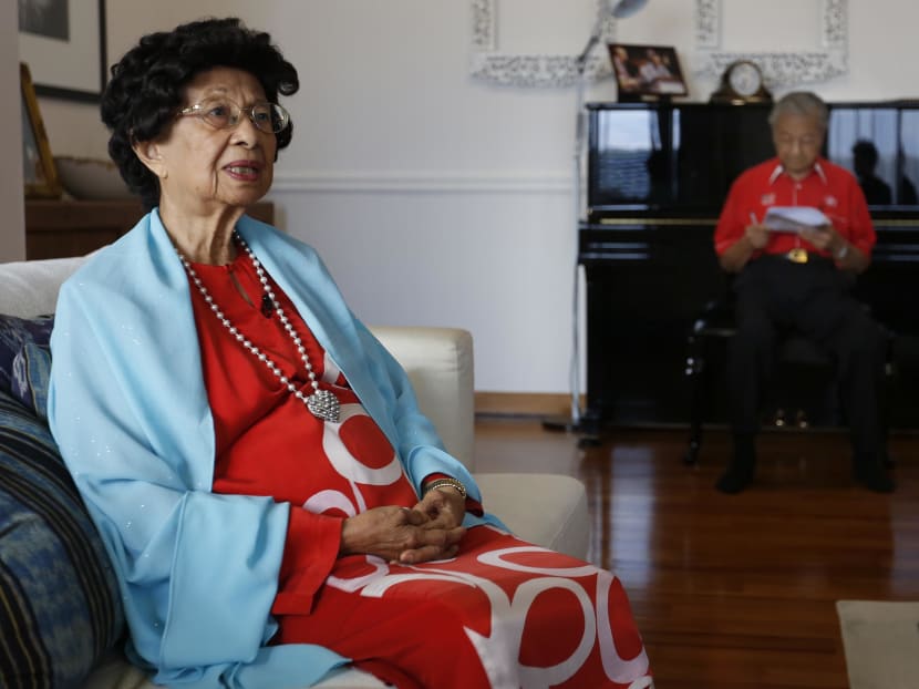 Dr Siti Hasmah Mohamad Ali and her husband, former Malaysian prime minister Mahathir Mohamad, at their villa in Langkawi on Monday (May 7). Dr Siti Hasmah Mohamad Ali and her husband, former Malaysian prime minister Mahathir Mohamad, at their villa in Langkawi on Monday (May 7).