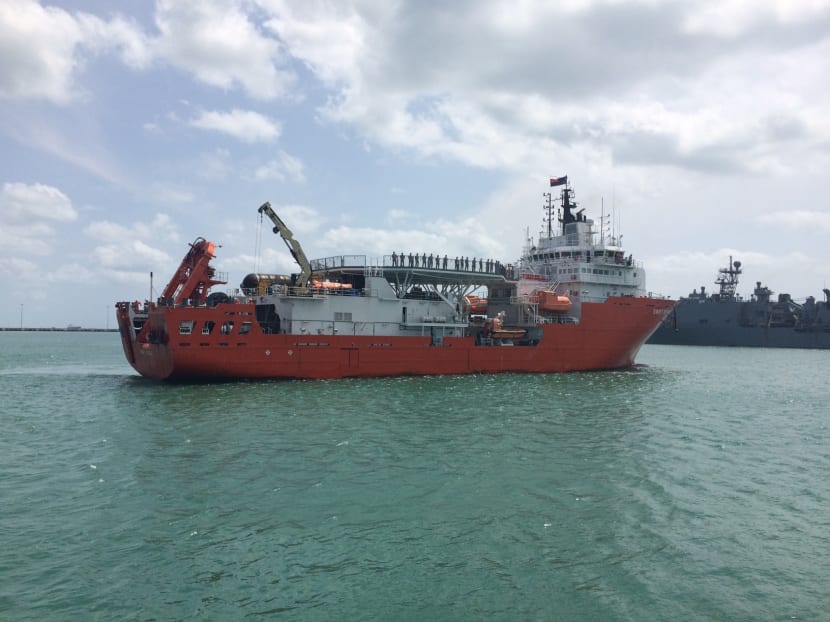 MV Swift Rescue returns to Singapore after finding QZ8501 fuselage