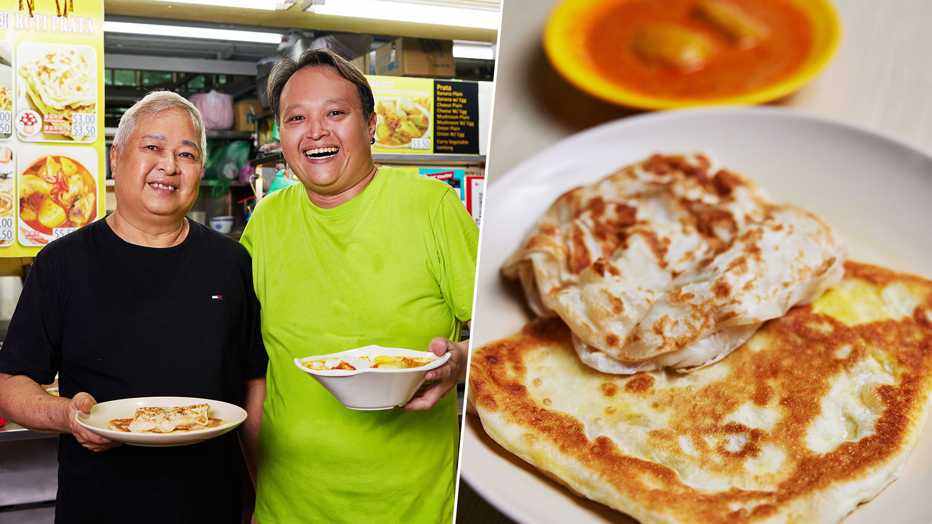 Chinese Father & Son Make Delish Indian-Style Prata At Jurong Hawker Stall Chinese Father & Son Make Delish Indian-Style Prata At Jurong Hawker Stall