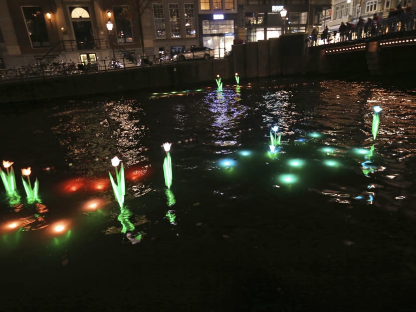 Art festival lights up Amsterdam in dark winter