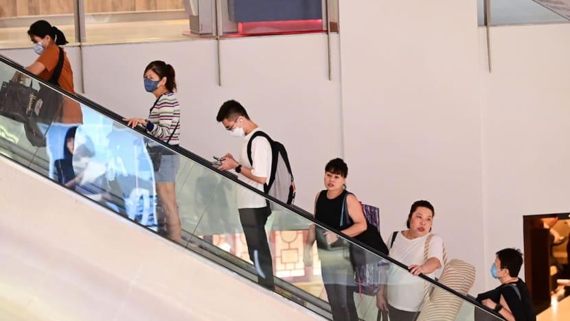 Many people still masked up in shopping malls on first day of eased restrictions Many people still masked up in shopping malls on first day of eased restrictions