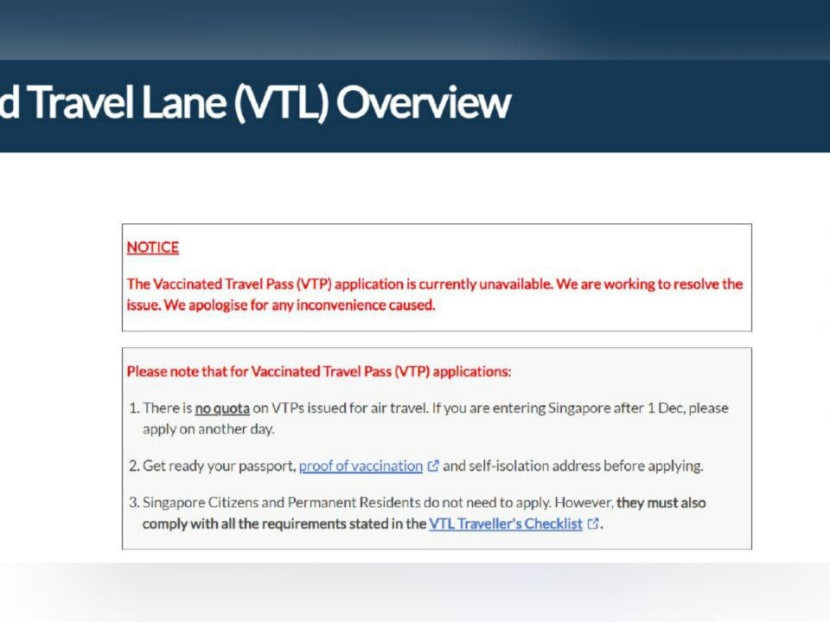 Vaccinated Travel Pass applications resume after 'system disruption' due to surge: ICA
