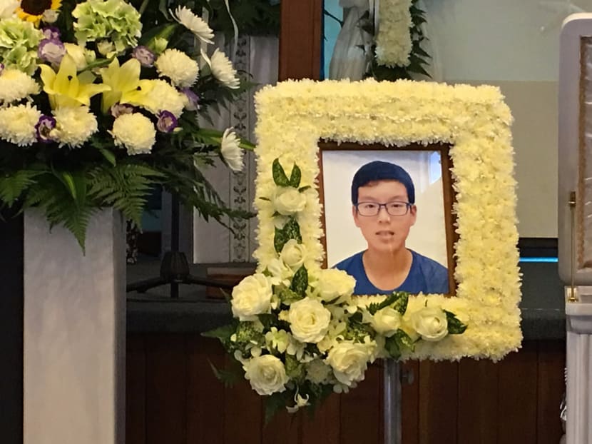 Benjamin Sim, a 16-year-old student from Chong Boon Secondary School, collapsed and died on Tuesday (Aug 1) after a 2.4km run during physical education lesson. Photo: Syed Ebrahim/TODAY